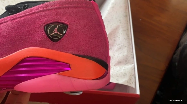 Reps LUCY Shocking DH4121-600 (W) Pink 14 Retro Low Jordan 0716